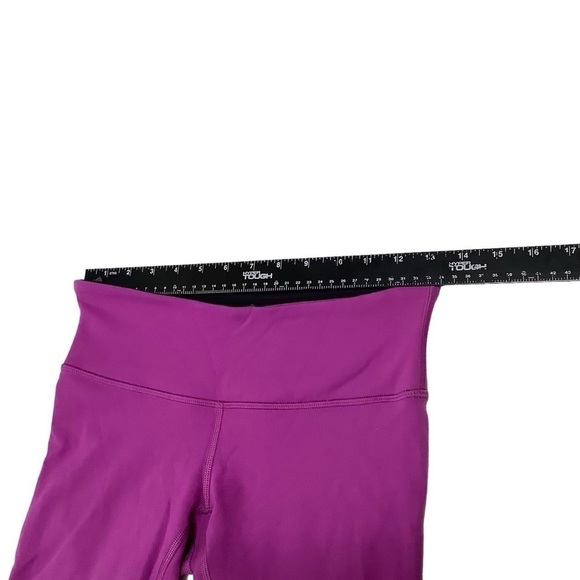 Lululemon Wunder Under Crop III Sz 6 (Reversible) Black / Ultra Violet - Picture 7 of 13